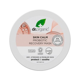 Dr Organic Skin Calm Probiotic Recovery Mask, For Redness, Dry, Sensitive & Irritable Skin, Restore Moisture, Dermatologically Tested, Vegan, Cruelty Free, Paraben & SLS Free, Certified Organic, 100ml