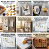 Mini Bread Fridge Magnets, 24 Pcs, 3D Resin