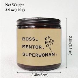 Lavender Candle Gifts for Women Mentor Manager Supervisor Executive Best Boss Ever from Colleague Coworker Employee On Christmas Birthday New Job Promotion Thank You Leaving Retirement Unique Presents