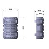Pipe Connector M25 - Sleeve for Smooth Pipes, 4 Half