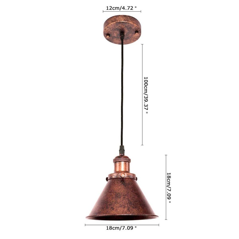 Lingkai Pendant Lighting Industrial Nautical Barn Pendant Light Single with