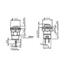 2 x Push Button Round Button 12 mm DIY AC