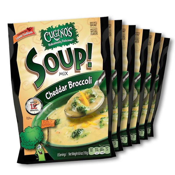 Cugino's Creamy Cheddar Broccoli Soup Mix, 6-Pack