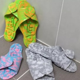 Arimarket EVA 지압 슬리퍼 마사지 홈용 사무실용 실내화 (WFK0WUT) [헤라칸EVA지압슬리퍼(그레이XL)] EVA Acupressure Slippers Massage Home Office Indoor Shoes (WFK0WUT) [Herakan EVA Acupressure Slippers (Gray XL)]