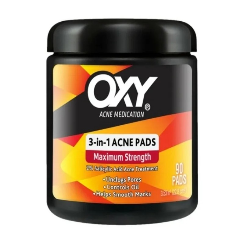 Oxy Pads Antiacné Ácido Salicílico Rostro 90 Unidades
