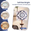 PEESIN Floral Fabric Drum Lamp Shades, 13x13x10in, 1 Pack