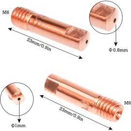 FORTON Mig Welder Tips 30-Pack Welding Tips .030" Contact Tip for Mig Welding Gun, Copper (0.030")