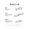 Stat Strip - Vendaje calcomanía de plástico para niños (Herbie