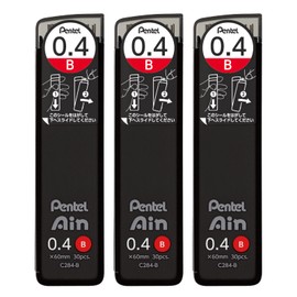 Pentel AMZ-XC284B3P Sharp Lead Pentel Ain 0.4mm B 3pcs