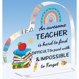 TTOVEN Appreciation Gifts for Teacher Gifts for Teacher Thank You Teacher Gifts Teacher Acrylic Plaque Gifts