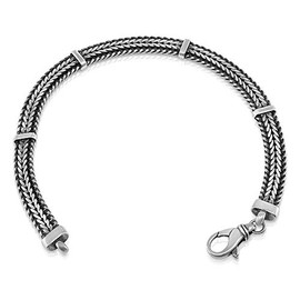 Classic Milan - Italian 925 Sterling Men Bracelet - Made in Italy - Size 7