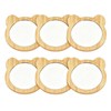 Small Round Hand Mirrors Mini Mirror (Bear), 2.76In, 6 PCS
