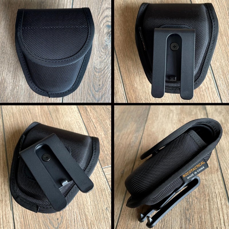 ROCOTACTICAL Molded Handcuff Case w/360 Degree Rotating Belt Clip, Hidden