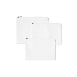 Cricut Cosmetic Bag Blanks (3 ct), White, One Size