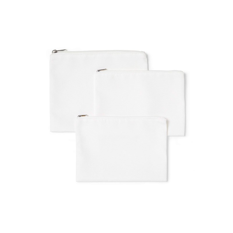 Cricut Cosmetic Bag Blanks (3 ct), White, One Size