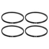 sourcing map 4Pcs 3L190 Classic Wrapped Rubber V-Belt, 19"(483mm) Outside