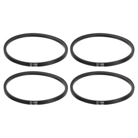 sourcing map 4Pcs 3L190 Classic Wrapped Rubber V-Belt, 19"(483mm) Outside Circumference, 3L Profile V Belt 3/8" Width 7/32" Height