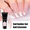 Light Pink Nail Builder Gel Nail Extension Clear Coffee Nail