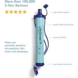 LifeStraw Personal Water Filter for Hiking, Camping, Travel, and Emergency Prepa