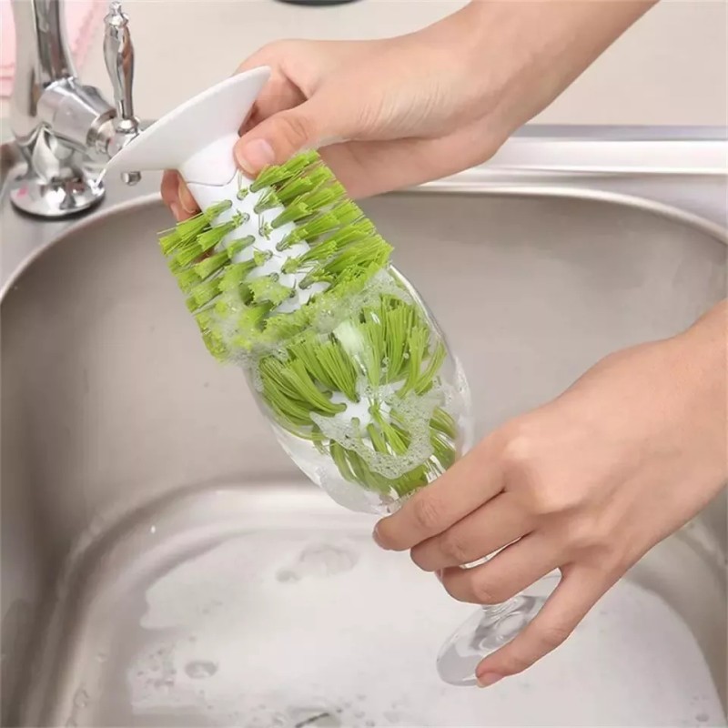 Deluxe Cepillo Ventosa Lavar Copas Vasos Tazas Fregadero Cocina