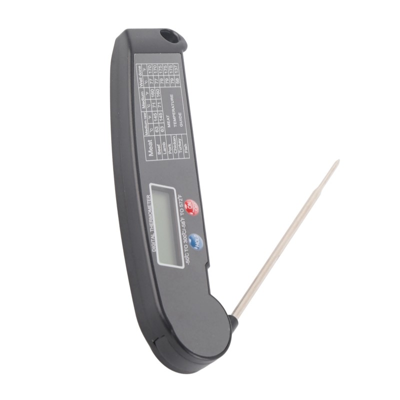 Digital Electronic Food Thermometer Foldable Intelligent Straightaway Read Thermometer for