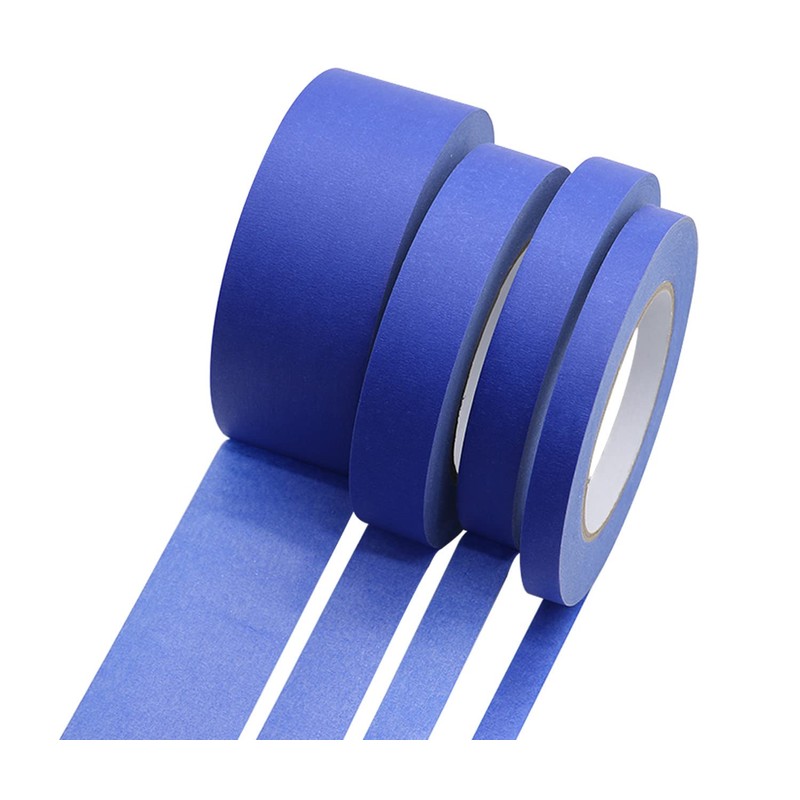 BOMEI PACK 4 Pack Blue Painters Tape, 1/2" 3/4" 1”