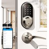 Veise RZ06B Smart Lock for Front Door, 2 Lever Handle