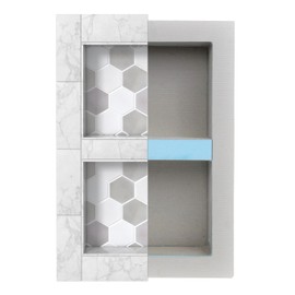Shower Niche, Shower Niche Insert Tile Ready, Recessed Bathroom Storage, 12x20 (13x21), In Wall Shelf, Cubby Inserts, Recessed Shampoo Caddy, Inset Shelves, Built In Nook, Soap Organizer Box, Prefab