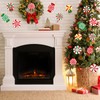 54 Pcs Christmas Candy Cut-Outs Double Printed Winter Paper Decor