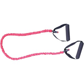 Banda de Resistencia Tubular con Recubrimiento de Tela y Agarraderas – Liga de Entrenamiento para Fuerza y Tonificación – Diseño Anti-Pellizcos para Brazos, Piernas y Glúteos ‍