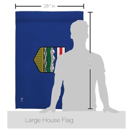 Americana Home & Garden Alberta House Flag Canada Provinces Canadian Territories Region Country Particular Area Decoration Banner Small Garden Yard Gift Double-Sided, Made in USA