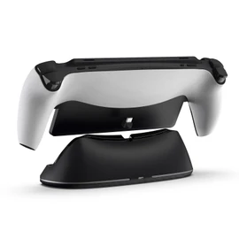 Game Console Charging Dock with RGB Light Effect, for PS Portal Charge Base Holder, Portable Dock Station, Built in RGB Lighting Effects (Black)