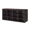 DINZI LVJ Shoe Storage Bench with Cushion, Cubby Shoe Rack