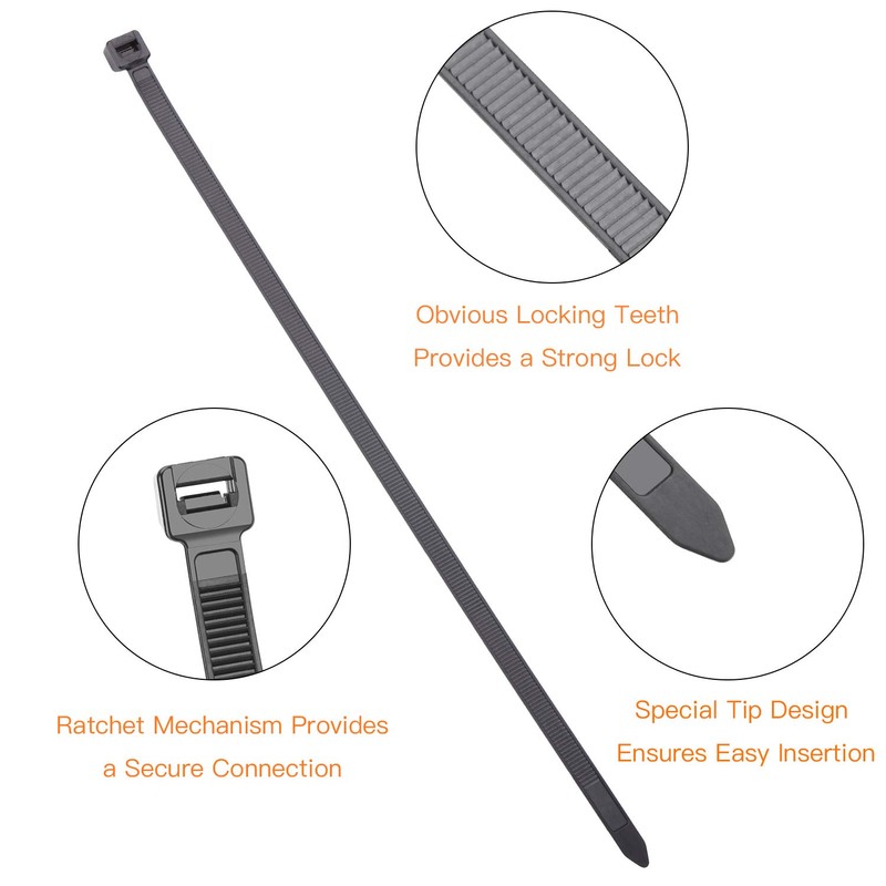 OneLeaf Cable Ties 6 Inch Heavy Duty Zip Ties with