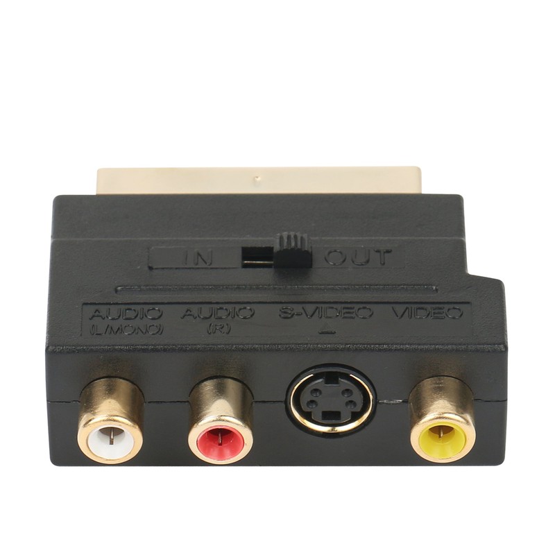 AV Cable With / Without Scart Adapter Fits For Gamecube