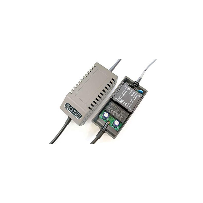 C128 Modern EU Replacement Power Supply Commodore 128, EU Plug