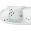 Raised Cat Bowls and Double Dining Tray Set (Cat)