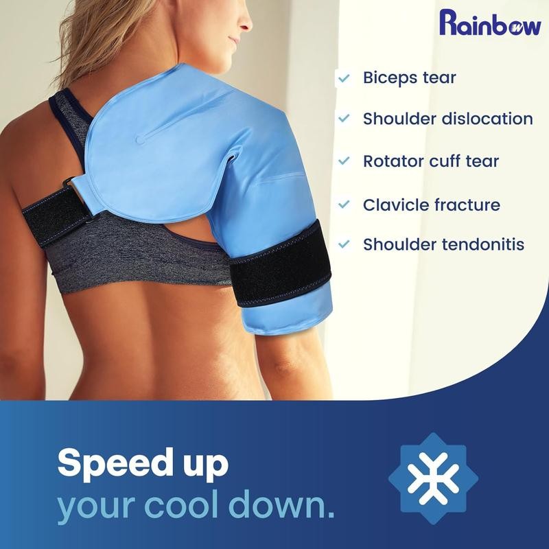 Shoulder Ice Pack Rotator Cuff, Reusable Shoulder Wrap Large Gel
