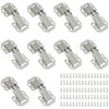 10-Pack 90 Degree Soft Close Cabinet Door Hinges (3-Inch)