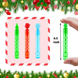 Winter Mini Bubbles Wand Party Favors for Toddlers 20 Pack, Christmas Small Snowflakes Toys Gifts Goody Bag Stocking Stuffers Fillers for Kids, Xmas School Prizes Non Candy Treats Trinket for Students