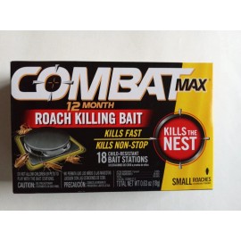 COMBAT MAX 12 Month Roach Killing Bait, Small Roach, Child-Resistan