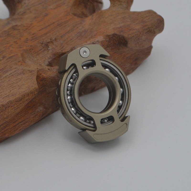 Fingertip Gyroscope Reduce Anxiety Free Rotating Metal Ring Decompression Toy