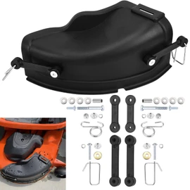 960120040 Mulch Cover Kit W/Mounting Accessories for Craftsman Husqvarna 54" Riding Lawn Mowers RZ5424 Z254 LGT2654, Mulch Plate Cover Hooks Kit Replace 532187298 187298