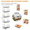 Mchoter Fruit Vegetable Storage Basket, 5 Tier Stackable Metal Wire