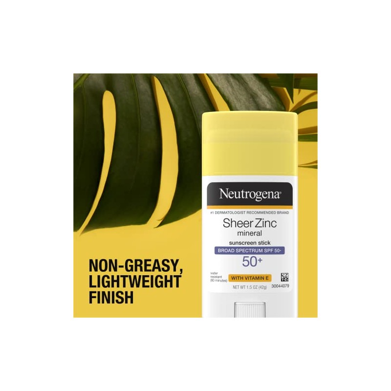 Neutrogena Sheer Zinc Oxide Mineral Sunscreen Stick with Vitamin E