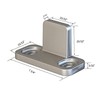 JUBEST Floor Guide for Sliding Barn Door Hardware Silver Aluminum