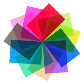 11 Colors Gel Light Filter, Transparent Color Correction Lighting Gel Filter, Tinted Plastic Sheets, Color Film Sheets, Colored Overlays Transparency Photography light Filter Sheet, A4 size