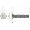 M4 (4mm x 12mm) Hex Socket Button Head Screws -