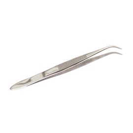 SE Stainless Steel Curved Splinter Tweezers - 517TW-CH