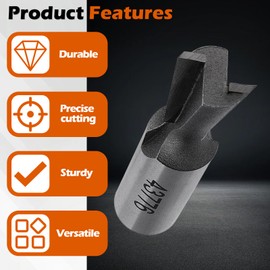 7 Degree Router Bit 43776PC, Compatible with 4200 Series of Porter Cable Dovetail Jigs, Carbide-Tipped, Dovetail, 17/32-Inch